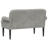 Loveseat con bottoni imbottiti Grigio Chiaro 120 x 66 x 78 cm