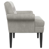 Loveseat con bottoni imbottiti Grigio Chiaro 120 x 66 x 78 cm