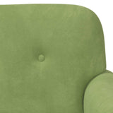 Loveseat con bottoni imbottiti Verde chiaro 120 x 66 x 78 cm