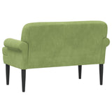 Loveseat con bottoni imbottiti Verde chiaro 120 x 66 x 78 cm