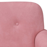 Loveseat con bottoni imbottiti Rosa 120 x 66 x 78 cm
