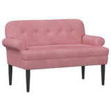 Loveseat con bottoni imbottiti Rosa 120 x 66 x 78 cm