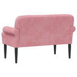 Loveseat con bottoni imbottiti Rosa 120 x 66 x 78 cm