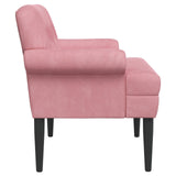 Loveseat con bottoni imbottiti Rosa 120 x 66 x 78 cm