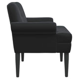 Loveseat con bottoni imbottiti Nero 120 x 66 x 78 cm
