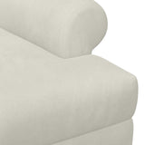 Loveseat con bottoni imbottiti Crema 120 x 66 x 78 cm