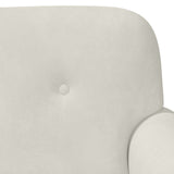 Loveseat con bottoni imbottiti Crema 120 x 66 x 78 cm