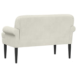 Loveseat con bottoni imbottiti Crema 120 x 66 x 78 cm