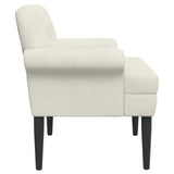 Loveseat con bottoni imbottiti Crema 120 x 66 x 78 cm