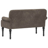 Loveseat con bottoni imbottiti Grigio Scuro 120 x 65 x 78 cm