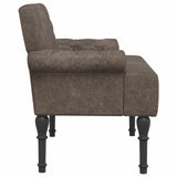 Loveseat con bottoni imbottiti Grigio Scuro 120 x 65 x 78 cm