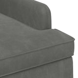 Loveseat con bottoni imbottiti Grigio Scuro 111 x 65 x 79 cm