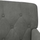 Loveseat con bottoni imbottiti Grigio Scuro 111 x 65 x 79 cm
