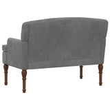 Loveseat con bottoni imbottiti Grigio Scuro 111 x 65 x 79 cm