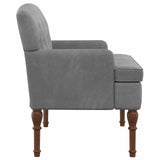 Loveseat con bottoni imbottiti Grigio Scuro 111 x 65 x 79 cm