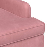 Loveseat con bottoni imbottiti Rosa 111 x 65 x 79 cm Velluto