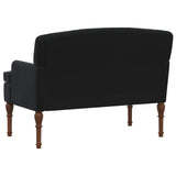 Loveseat con bottoni imbottiti Nero 111 x 65 x 79 cm Velluto