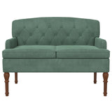 Loveseat con bottoni imbottiti Verde Mare 111 x 65 x 79 cm