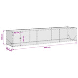 Pollaio Argento 500 x 100 x 100 cm Acciaio zincato