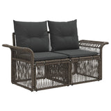 Set Divano da Giardino 13 pcs Grigio polyrattan