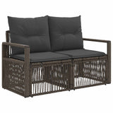 Set Divano da Giardino 12 pcs Grigio polyrattan