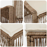 Set Divano da Giardino 13 pcs Beige polyrattan