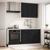 Unità Cucina PORTO 5 pcs Nero Legno ingegnerizzato