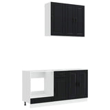 Unità Cucina PORTO 5 pcs Nero Legno ingegnerizzato