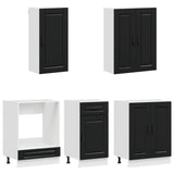 Unità Cucina PORTO 5 pcs Nero Legno ingegnerizzato