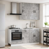 Unità Cucina PORTO 5 pcs Grigio Cemento Legno ingegnerizzato