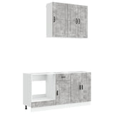 Unità Cucina PORTO 5 pcs Grigio Cemento Legno ingegnerizzato