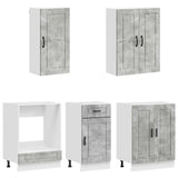 Unità Cucina PORTO 5 pcs Grigio Cemento Legno ingegnerizzato