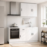 Unità Cucina PORTO 5 pcs Bianco Lucido Legno ingegnerizzato