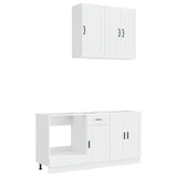 Unità Cucina PORTO 5 pcs Bianco Lucido Legno ingegnerizzato