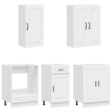Unità Cucina PORTO 5 pcs Bianco Lucido Legno ingegnerizzato