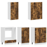 Unità Cucina PORTO 5 pcs Rovere Fumo Legno ingegnerizzato