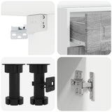 Unità Cucina PORTO 5 pcs Sonoma grigio Legno ingegnerizzato