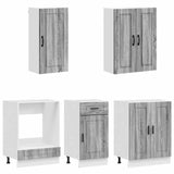 Unità Cucina PORTO 5 pcs Sonoma grigio Legno ingegnerizzato