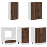 Unità Cucina PORTO 5 pcs Rovere Marrone Legno ingegnerizzato
