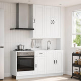 Unità Cucina PORTO 5 pcs Bianco Legno ingegnerizzato