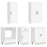 Unità Cucina PORTO 5 pcs Bianco Legno ingegnerizzato