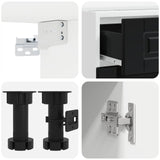 Unità Cucina PORTO 5 pcs Nero Legno ingegnerizzato