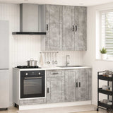 Unità Cucina PORTO 5 pcs Grigio Cemento Legno ingegnerizzato
