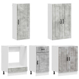 Unità Cucina PORTO 5 pcs Grigio Cemento Legno ingegnerizzato