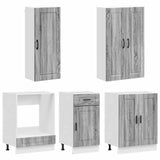 Unità Cucina PORTO 5 pcs Sonoma grigio Legno ingegnerizzato