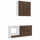 Unità Cucina PORTO 5 pcs Rovere Marrone Legno ingegnerizzato