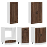 Unità Cucina PORTO 5 pcs Rovere Marrone Legno ingegnerizzato