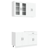 Unità Cucina KALMAR 4 pcs Bianco Legno ingegnerizzato