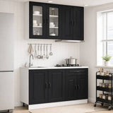 Unità Cucina KALMAR 4 pcs Nero Legno ingegnerizzato