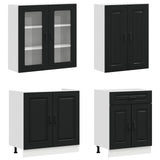 Unità Cucina KALMAR 4 pcs Nero Legno ingegnerizzato